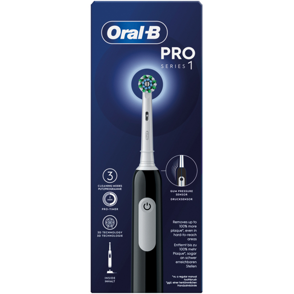 Oral B Zahnbürste Pro Series 1 CrossAction black