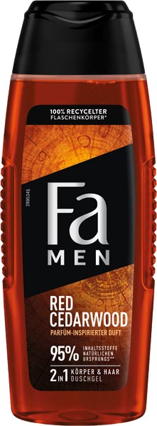 Fa Dusch 250ml Men Red Cedarwood 2in1