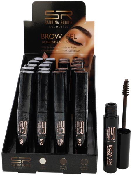 Eyebrow gel 3 assorted in display