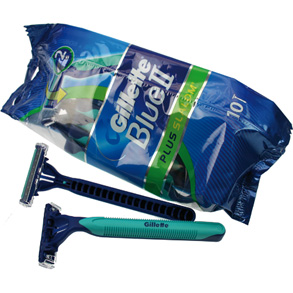 Gillette Blue II Plus Slalom 10er