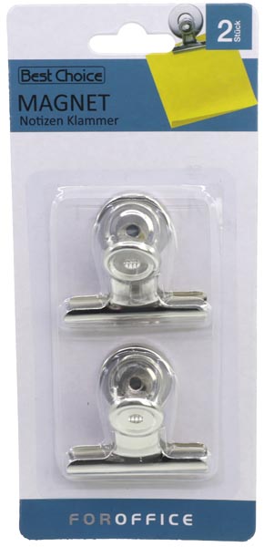 Magnetclips 2er auf Karte je 5 x 4,5cm