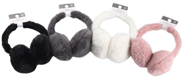 Winter Ohrwärmer Teddy 4fach sortiert