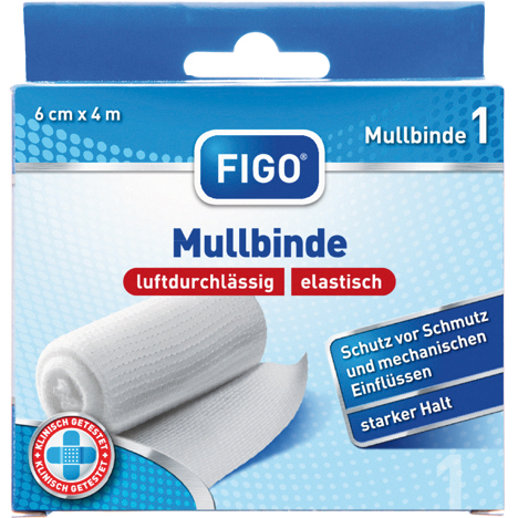 Bandage de gaze pour pansement 6cmx4m