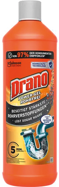 Drano Power Gel sans tuyau 1000ml