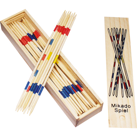 Pick-Up Sticks in Wooden Box 19.5x4.5cm