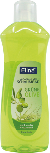 Foambath Elina 1000ml Olive in bottle