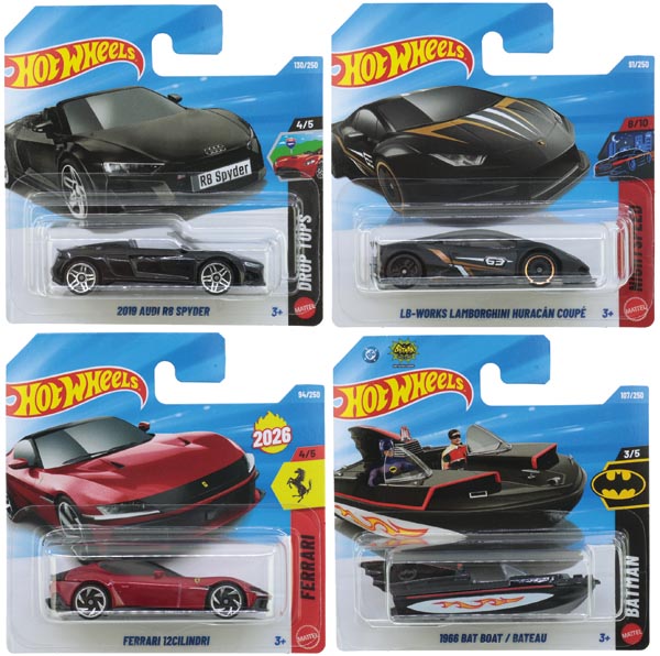 Autos Hot-Wheels Modelle sort. Metall