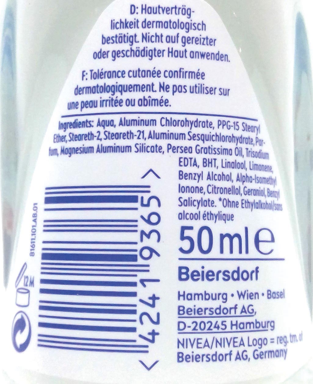 Nivea Deo Roll-On 50ml Fresh Summer