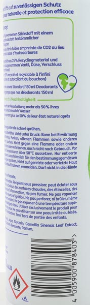 Nivea Déodorant 125ml Bio thè vert