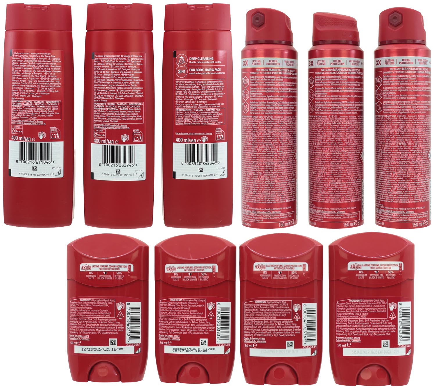 Old Spice 38pcs mixed Display