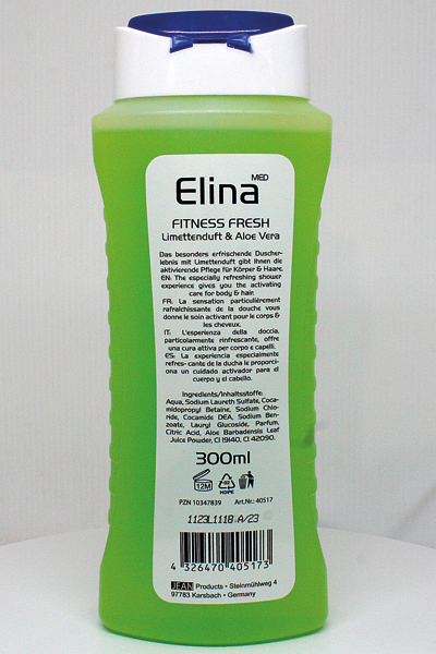 Dusch Gel Elina 300ml 2in1 Fitness Fresh