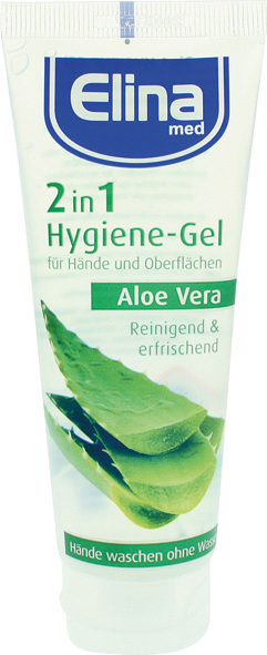 Gel d'hygiène Elina Aloe Vera 75ml 2en1