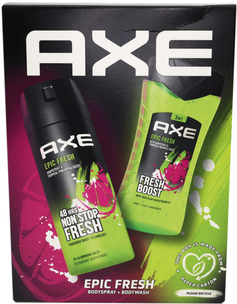 GP Axe Deospray 150ml Shower 250ml Epic Fresh