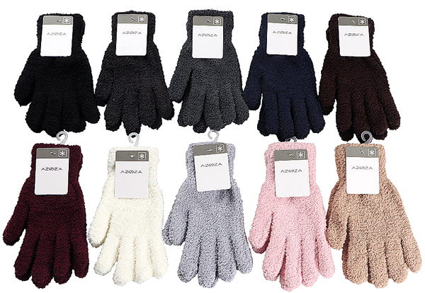 Winter Damen Handschuhe Soft 10fach sortiert