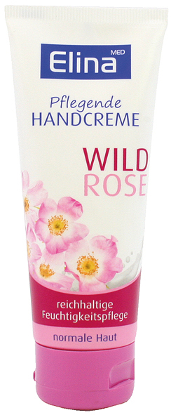 Elina Wild Rose Crème pour les mains en tube 75ml