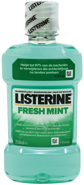 Listerine Mouthwash 250ml fresh mint