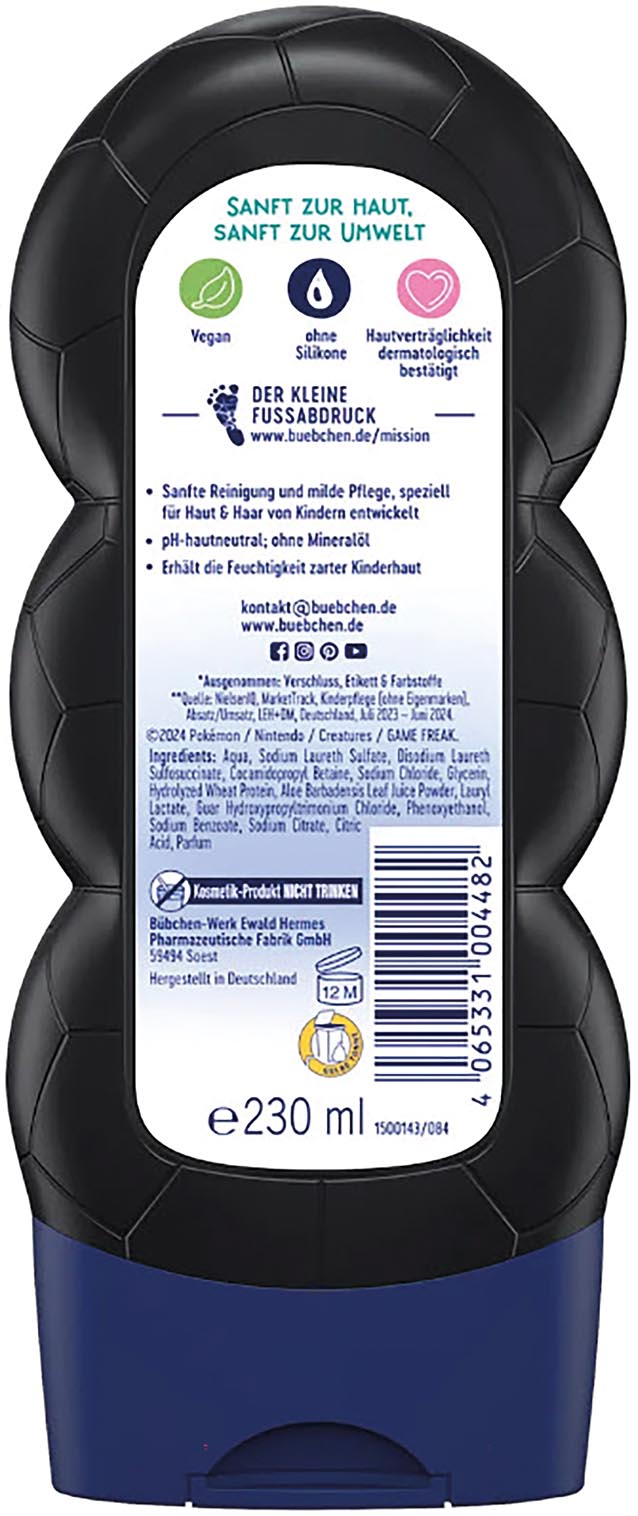 Bübchen Kids shampoo&shower 230ml Pokemon Legends