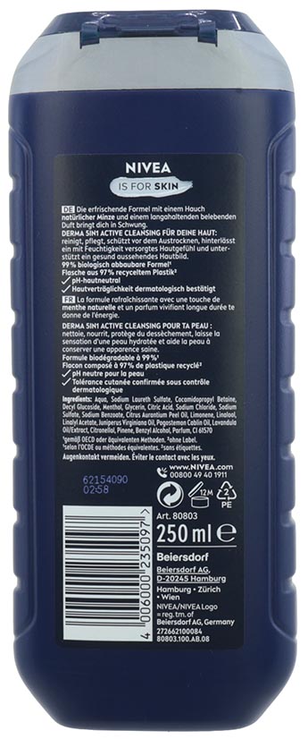 Nivea Shower 250ml Energy For Men