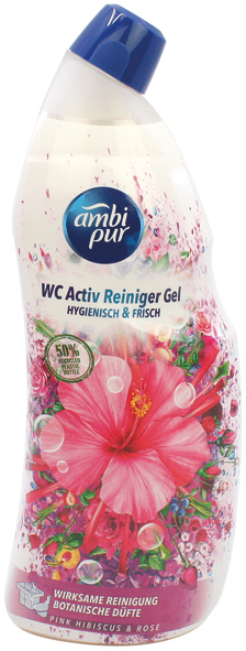 Ambi Pur toilet cleaner gel 750ml Pink Hibiscus