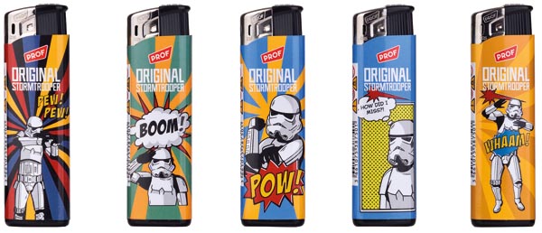 Original Stormtrooper Elektro-Feuerzeug, im 50er Display