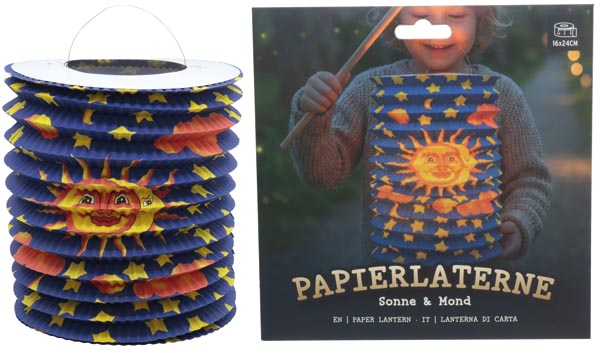 Papier Laterne, Zuglaterne, 2/s, Kids,