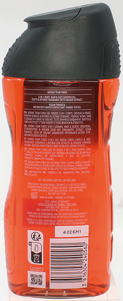 Adidas Dusch 250ml 3in1 Team Force