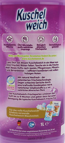 Kuschelweich softener 1l blossom fresh 38 s