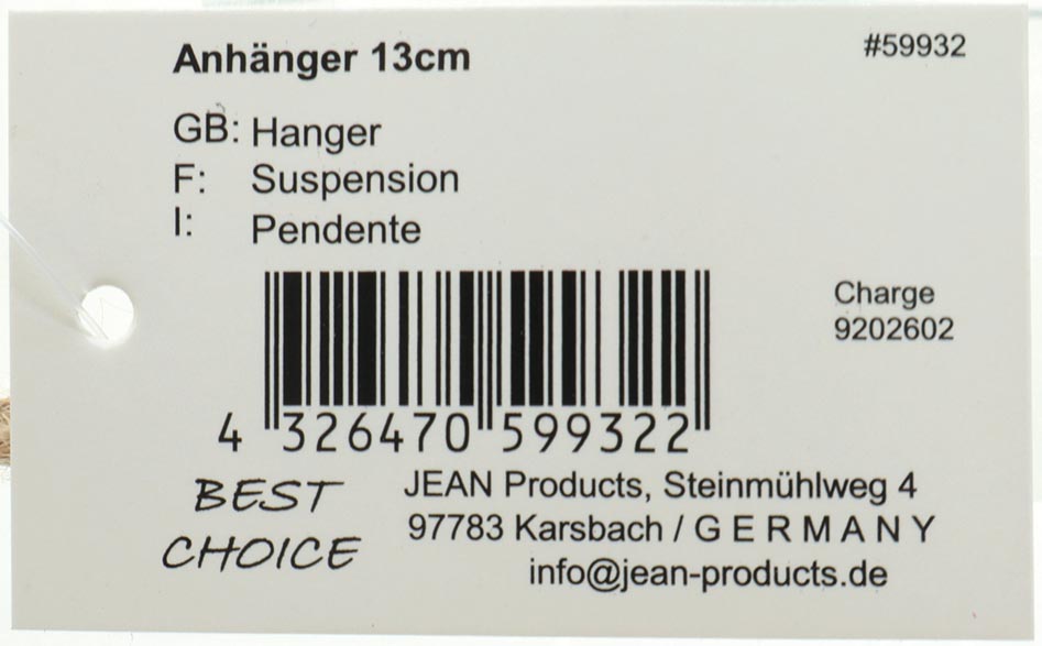 Aufhänger Stern oder Engel aus Holz 13x12x2cm