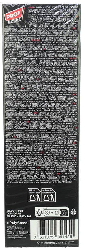 Allumettes XL Power 200 mm, 40 unités, présentoir de 24