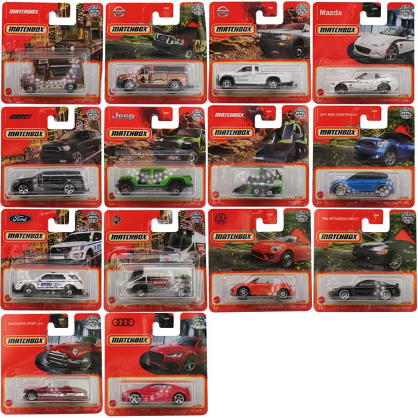 Matchbox car at least 16 models assorted. Mattel