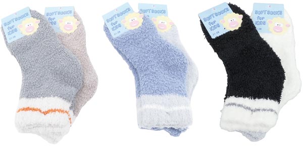 Kuschelsocke Kinder, SOFTSOCKS, 2er Pack, Plüsch