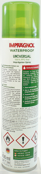 Spray imperméabilisant Impregnol sans PFC 400ml