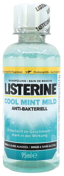 Zahn Mundspülung Listerine 95ml Cool Mint Mild