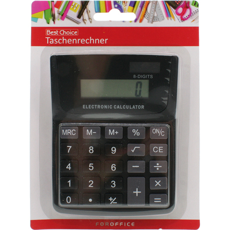 Calculatrice 10x13cm sur carte