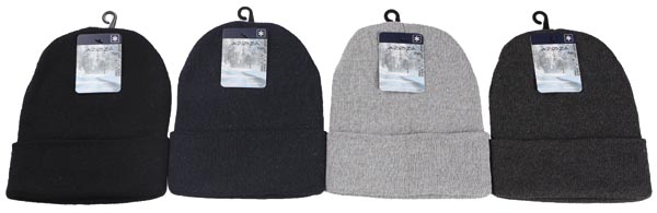 Winter Herren Mütze 55gr 4 Fb. sort