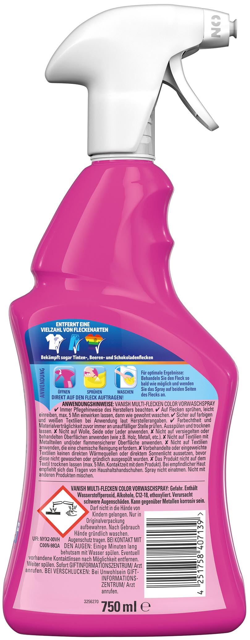 Vanish Oxi Action Vorwaschspray 750ml