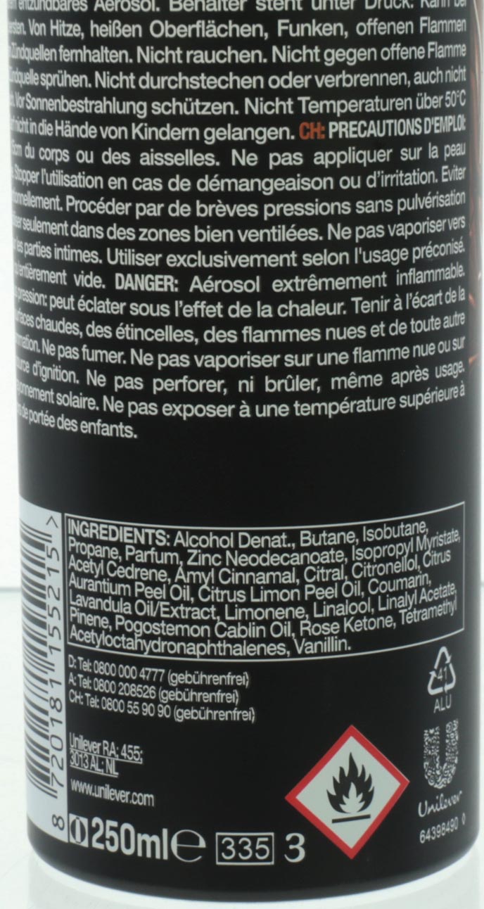 Axe Déo Spray 250ml Dark Temptation