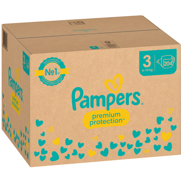 Pampers Premium Protect. Gr.3 Midi 6-10kg 204 St