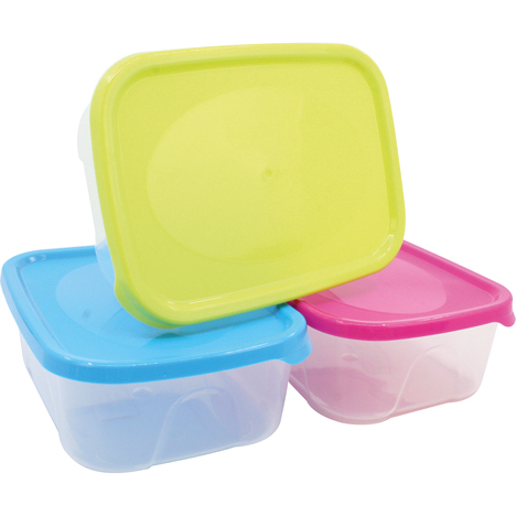 Box 1L couleur ass. Plastique, 18,5x13,5x6,5cm