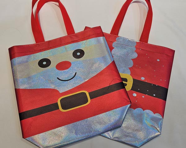 Santa shopping bag, 32x27x10cm, made of finest non-woven fab