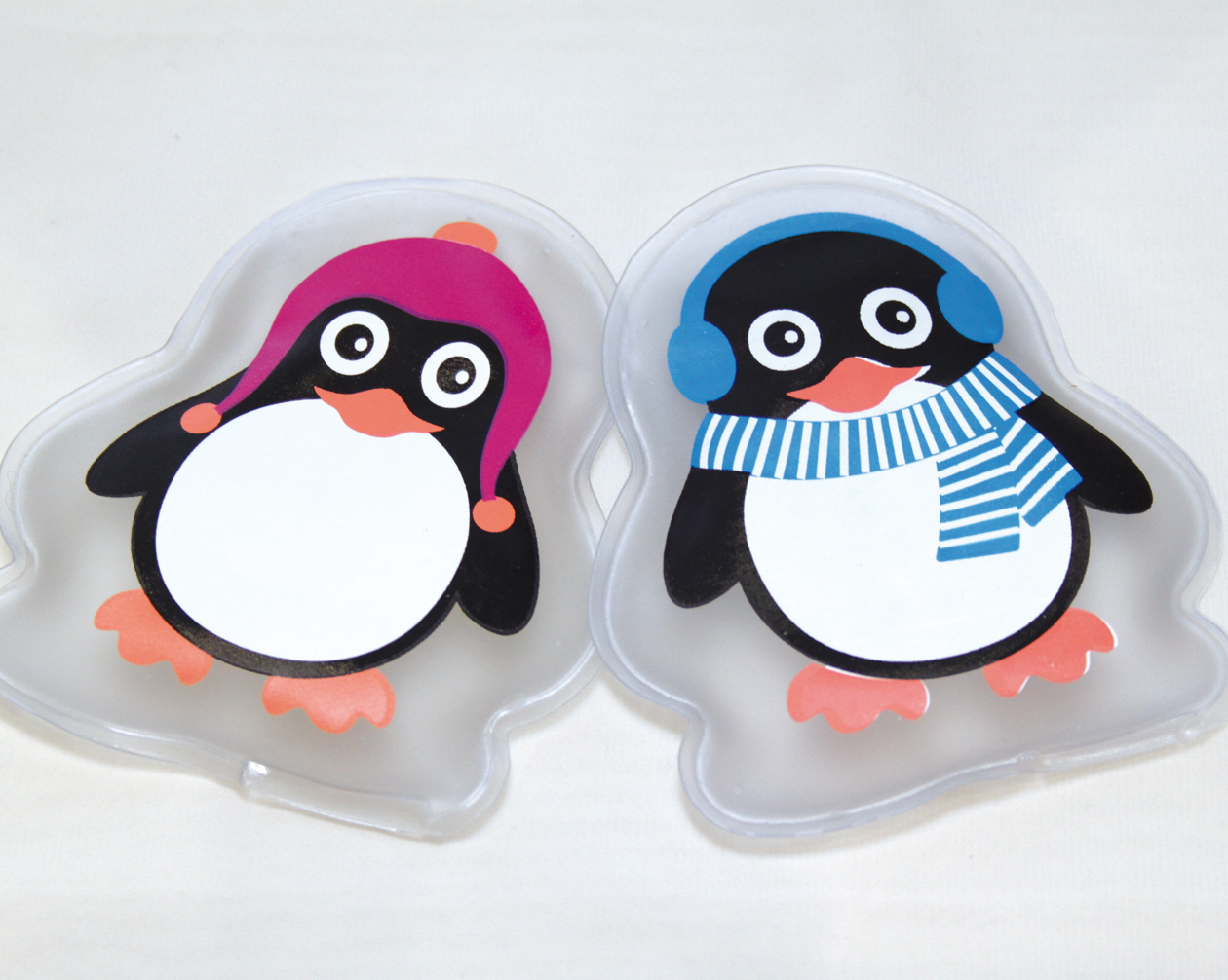 Taschenwärmer 'Pinguin' in PVC-Box 2-fach sort.