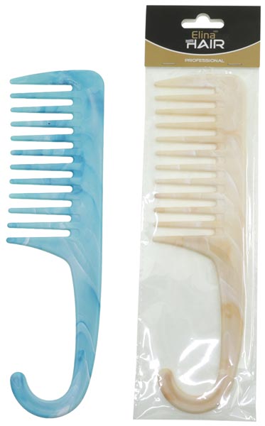 Elina Duschkamm 23cm 2-farbig sort.beige, blau