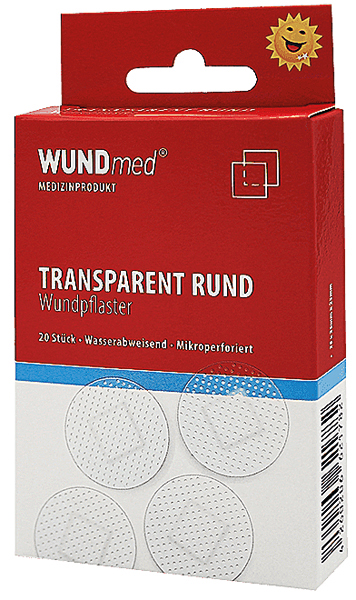 Wundpflaster Universal Rund Transparent 2,5cm
