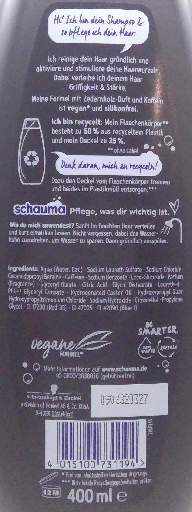 Schauma Shampoo 400ml hair activator