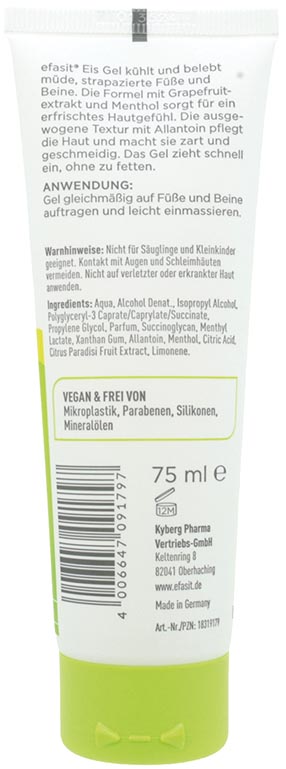 Efasit Gel pour les pieds 75 ml – Gel effet