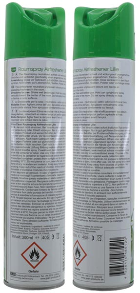Air Freshener CLEAN 300ml Lily