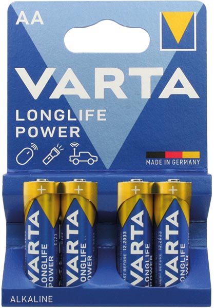 Battery VARTA Mignon AA 4pcs Longlife Power