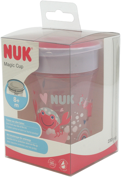 NUK Magic Cup 230ml , 4 motifs, 12x7,5cm