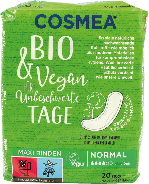 Damenbinde Cosmea Maxi 20er Normal Bio & Vegan