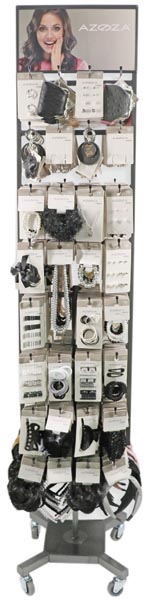 Hair jewelry stand with approx. 38 diff. models